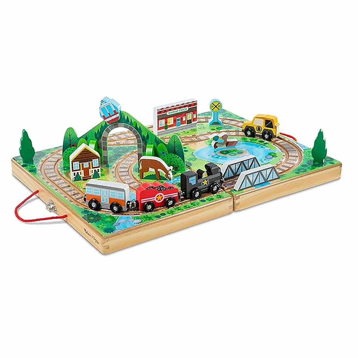 Melissa & Doug Take-Along Tabletop Railroad 1 Melissa & Doug Take-Along Tabletop Railroad