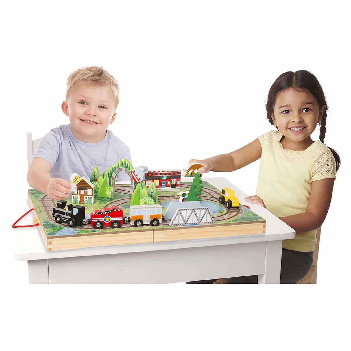 Melissa & Doug Take-Along Tabletop Railroad 7 Melissa & Doug Take-Along Tabletop Railroad