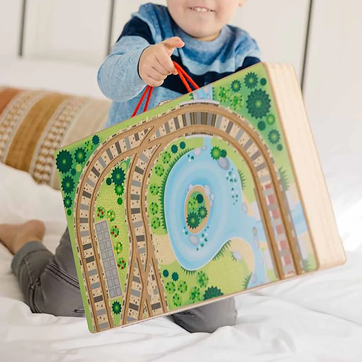 Melissa & Doug Take-Along Tabletop Railroad 9 Melissa & Doug Take-Along Tabletop Railroad
