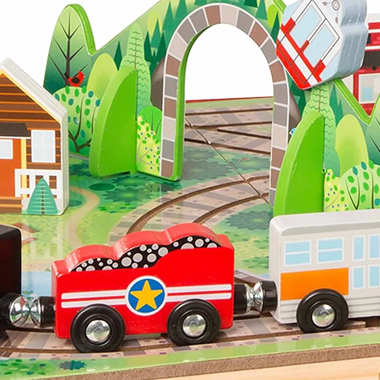 Melissa & Doug Take-Along Tabletop Railroad 10 Melissa & Doug Take-Along Tabletop Railroad