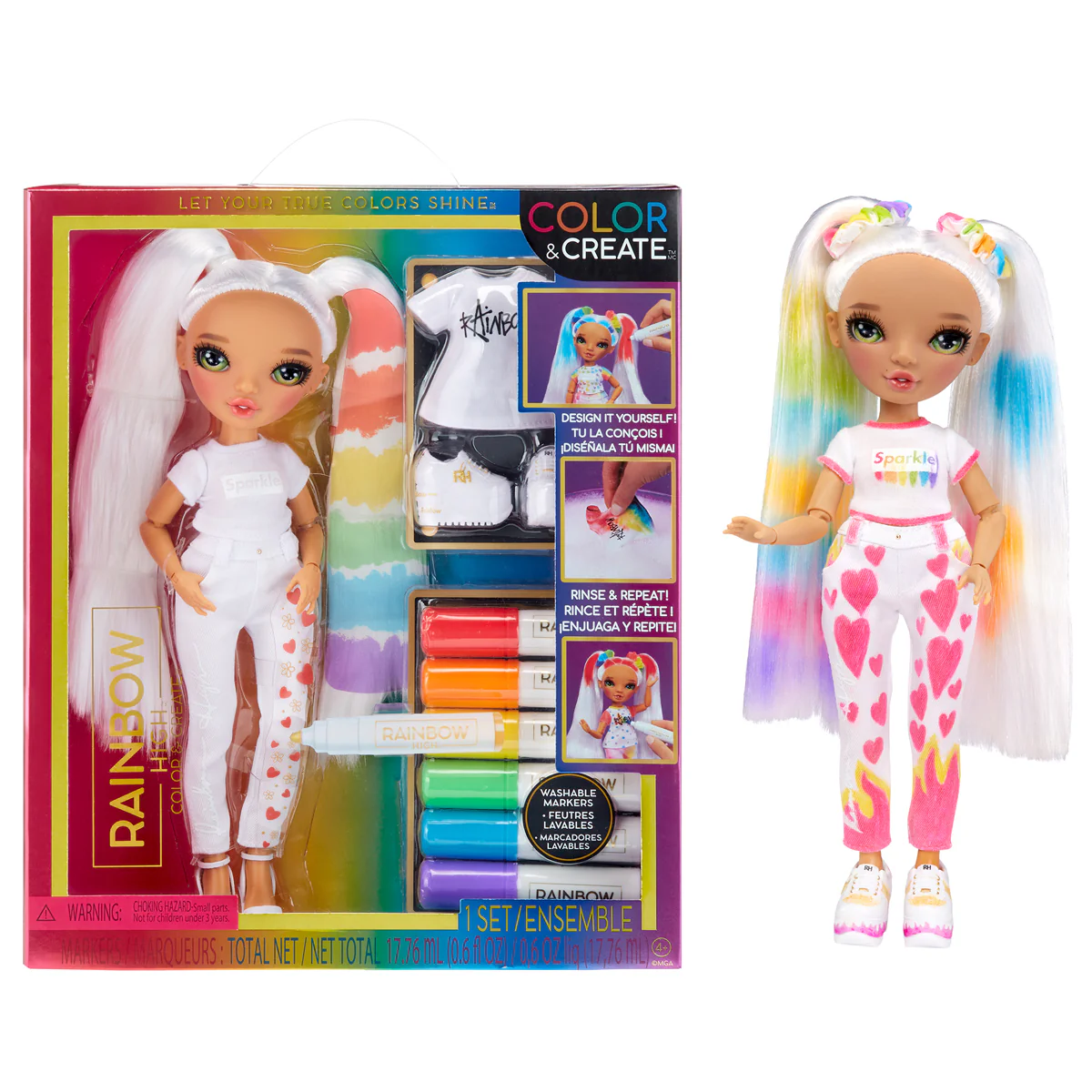 Rainbow High Colour & Create Fashion DIY Doll with Green Eyes 1 Rainbow High Colour & Create Fashion DIY Doll with Green Eyes