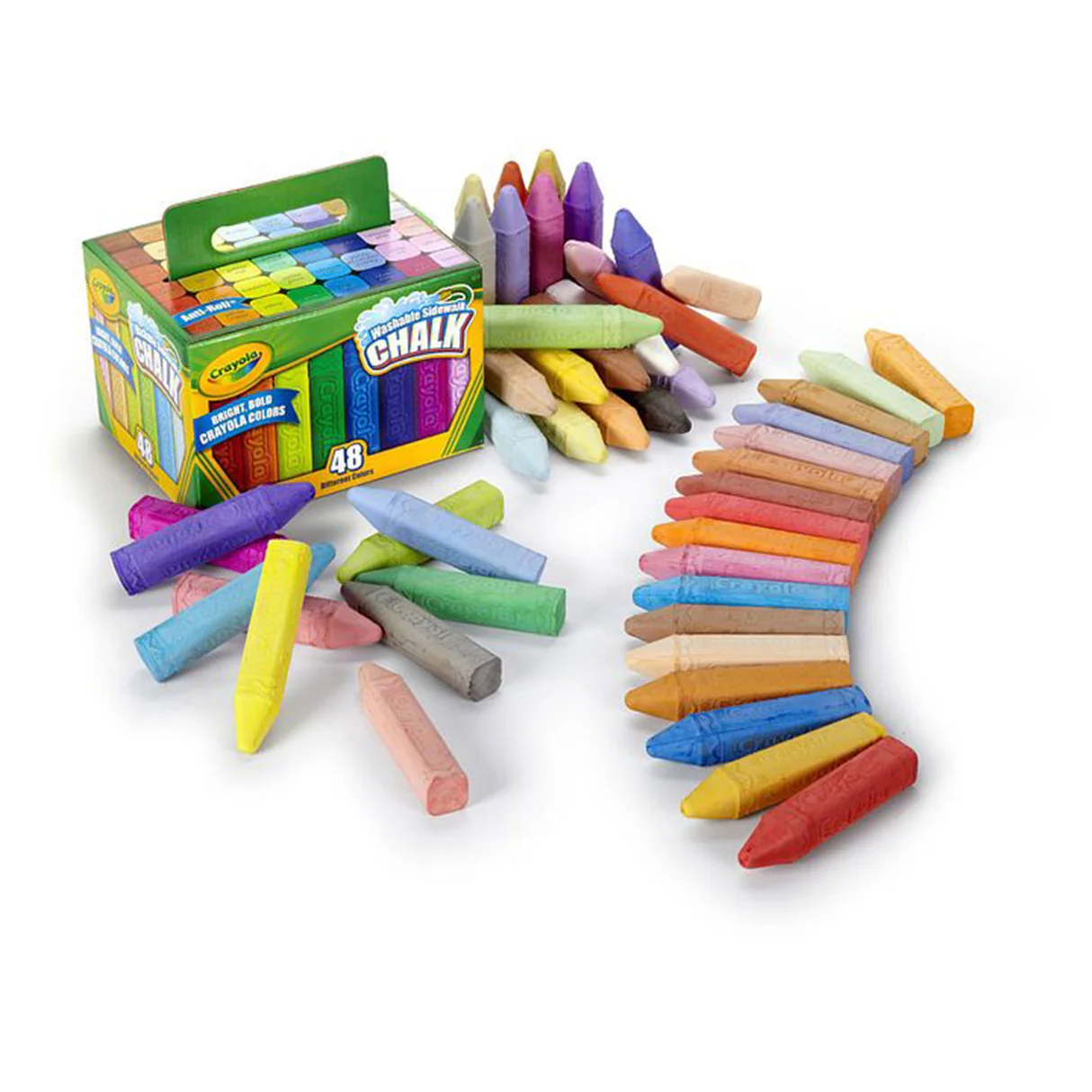 Crayola 48 Washable Sidewalk Chalks Set 5 Crayola 48 Washable Sidewalk Chalks Set