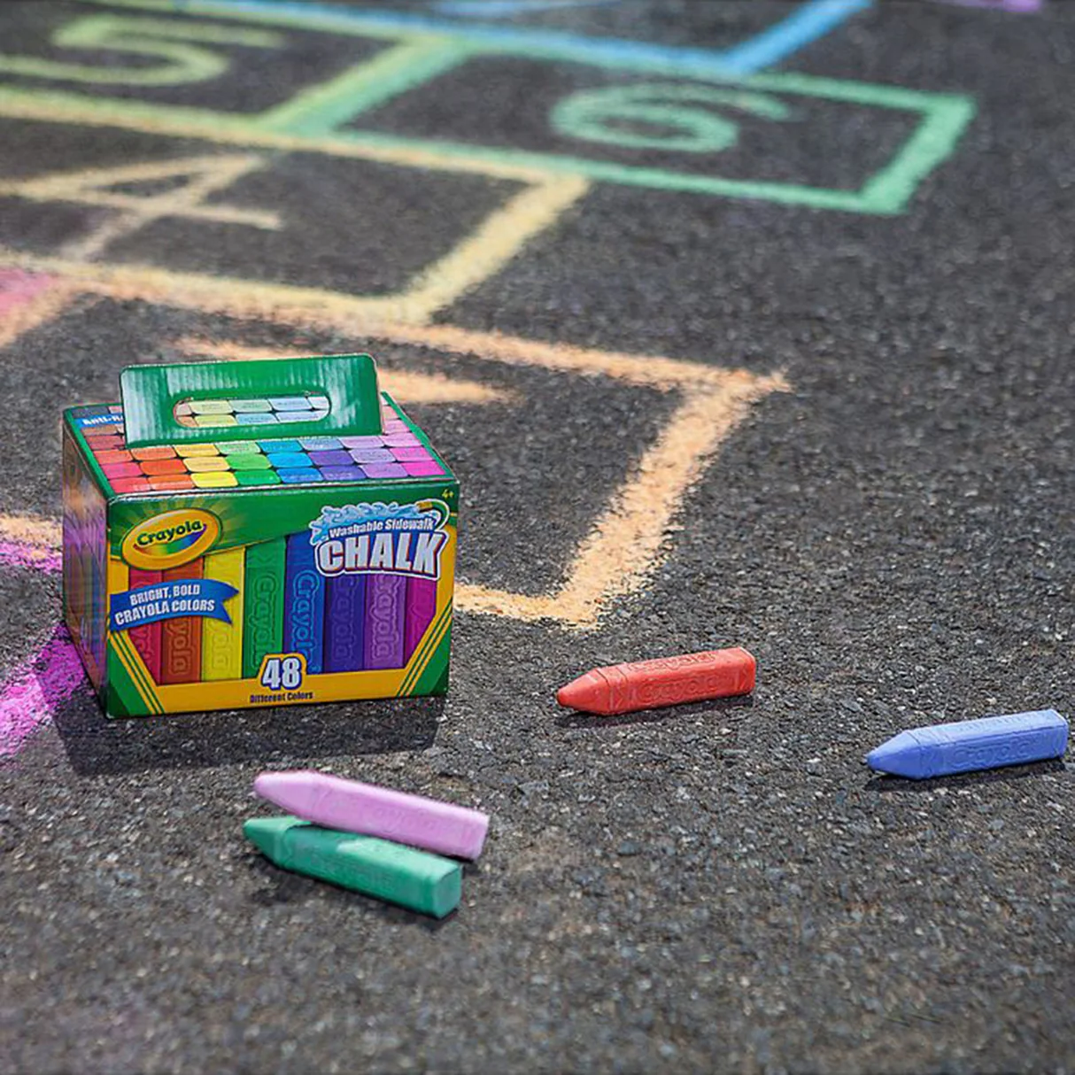 Crayola 48 Washable Sidewalk Chalks Set 6 Crayola 48 Washable Sidewalk Chalks Set