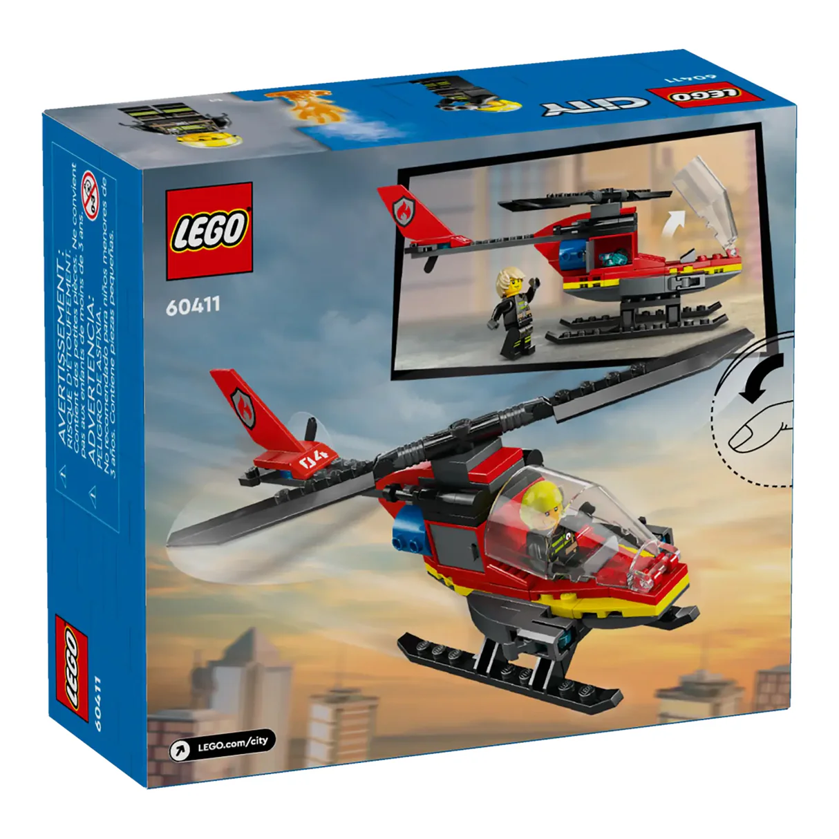 LEGO City Fire Rescue Helicopter 60411, (85-pieces) 8 LEGO City Fire Rescue Helicopter 60411, (85-pieces)