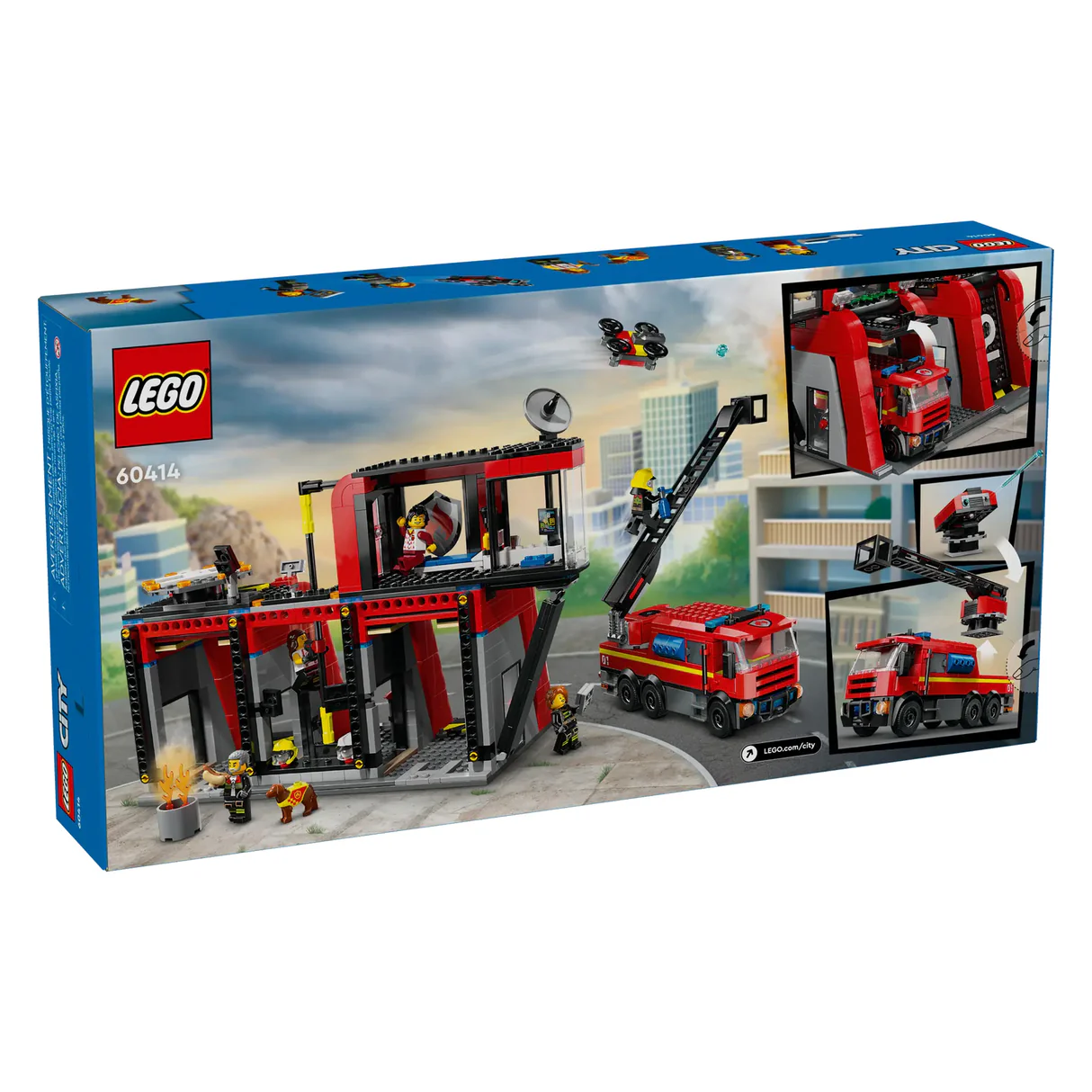 LEGO City Fire Station with Fire Truck 60414, (843-pieces) 8 LEGO City Fire Station with Fire Truck 60414, (843-pieces)