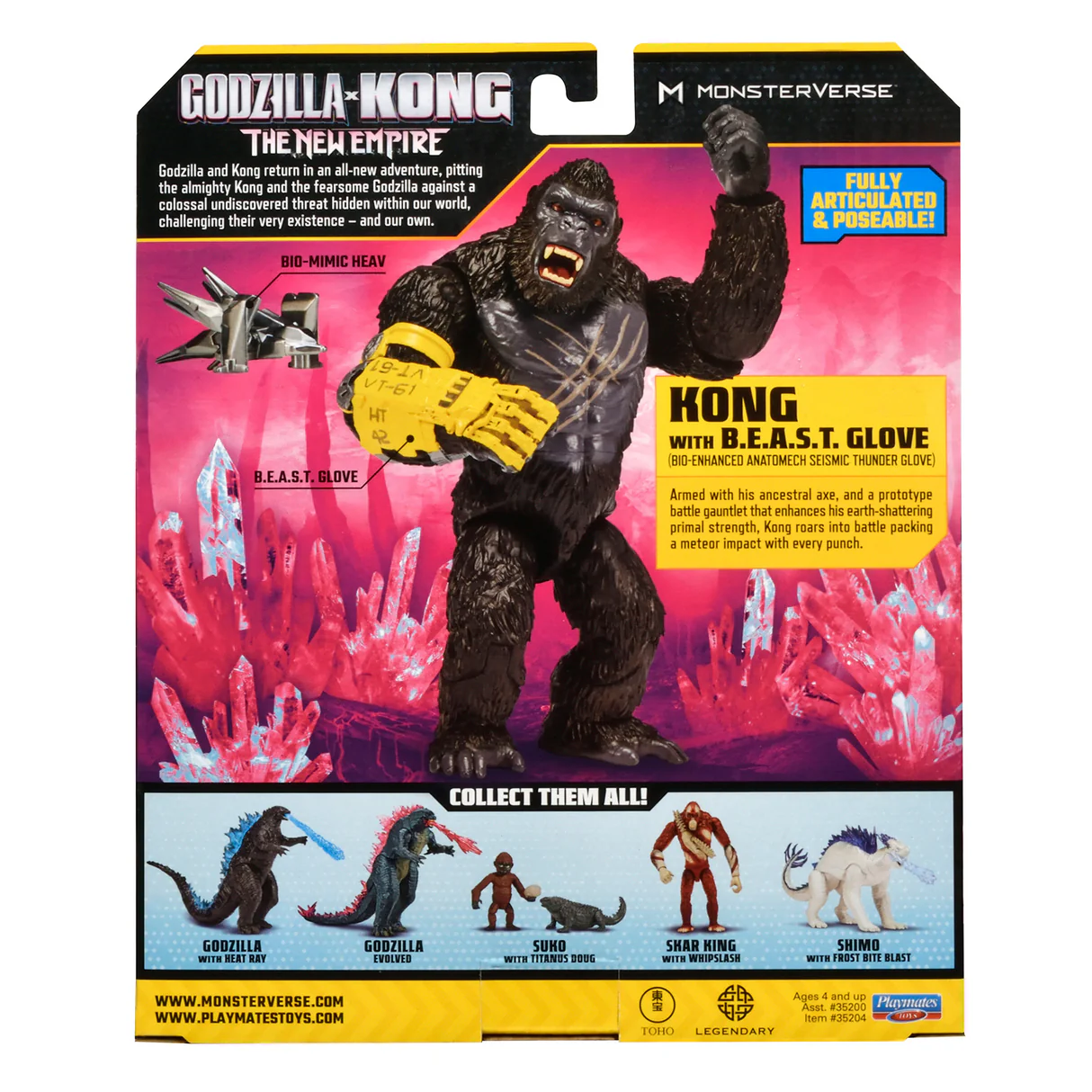 Godzilla x Kong Basic Figures Kong with Beast Glove (6-inch) 10 Godzilla x Kong Basic Figures Kong with Beast Glove (6-inch)