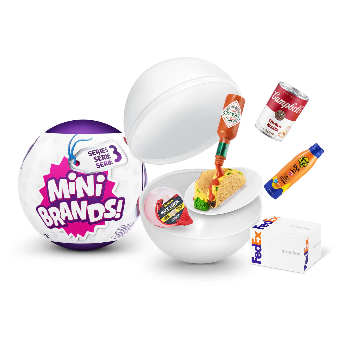 Mini Brands Grocery Series 3 Surprise Collectables, Assorted 1 Mini Brands Grocery Series 3 Surprise Collectables, Assorted
