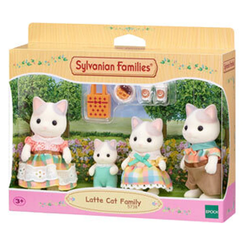 Sylvanian Families Latte Cat Family 1 Sylvanian Families Latte Cat Family