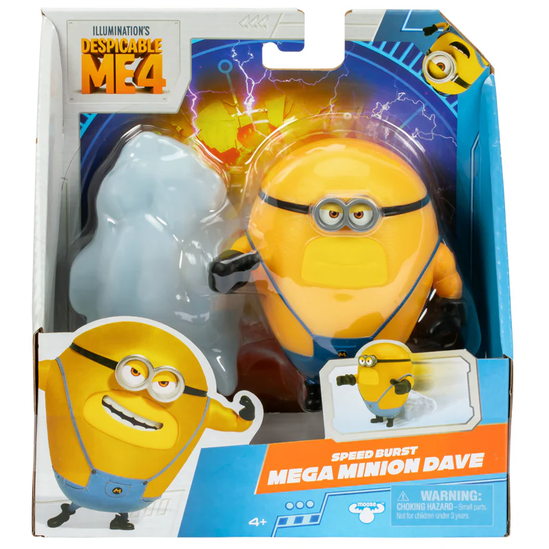 Despicable Me 4 Mega Minion Dave Speed Burst Toy