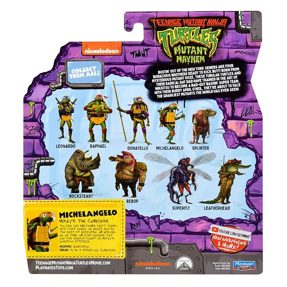 Teenage Mutant Ninja Turtles Movie Basic Figure - Michelangelo 5 Teenage Mutant Ninja Turtles Movie Basic Figure - Michelangelo