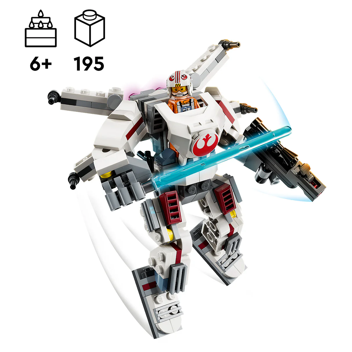 LEGO Star Wars Luke Skywalker X-Wing Mech 75390 (195 pieces) 9 LEGO Star Wars Luke Skywalker X-Wing Mech 75390 (195 pieces)