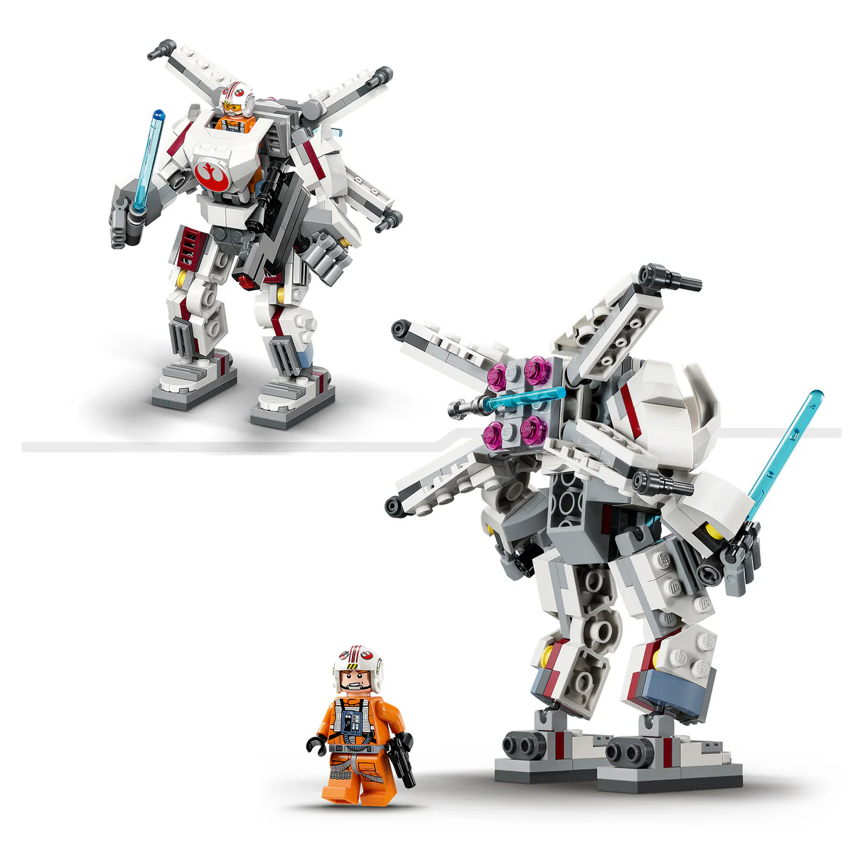 LEGO Star Wars Luke Skywalker X-Wing Mech 75390 (195 pieces) 10 LEGO Star Wars Luke Skywalker X-Wing Mech 75390 (195 pieces)