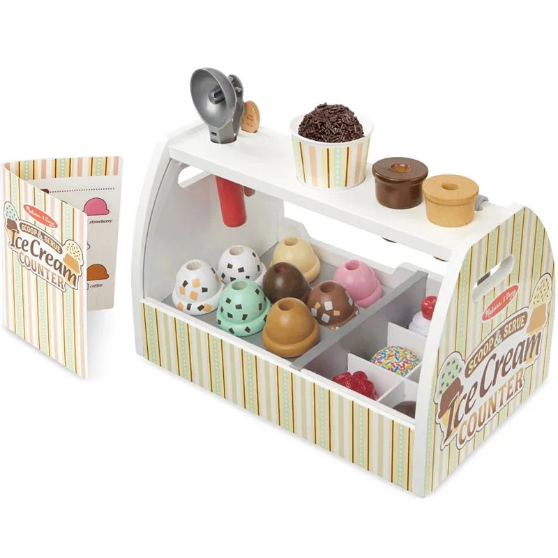 Melissa & Doug Scoop & Serve Ice Cream Counter Play Set 1 Melissa & Doug Scoop & Serve Ice Cream Counter Play Set