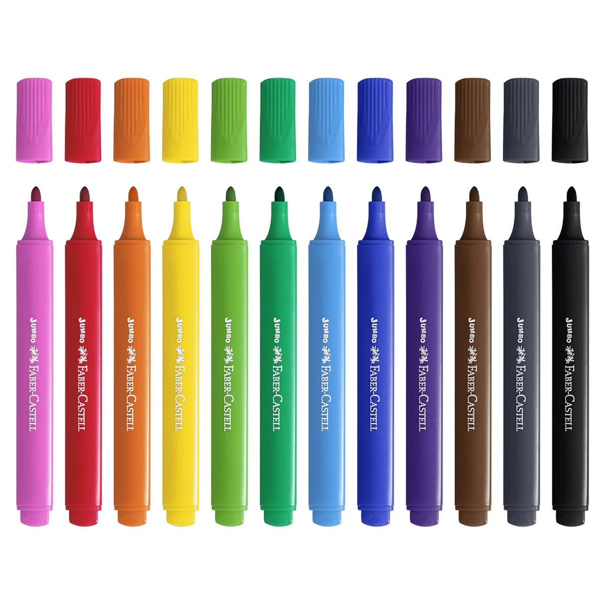 Faber Castell Jumbo Triangular Markers, Assorted (Pack of 12) 5 Faber Castell Jumbo Triangular Markers, Assorted (Pack of 12)