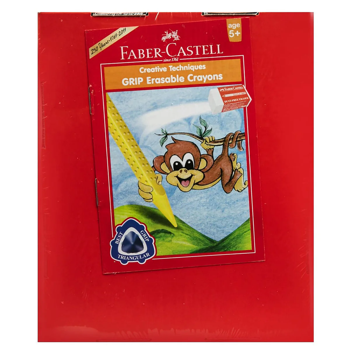 Faber Castell Grip Erasable Crayon, Assorted Box of 12) 7 Faber Castell Grip Erasable Crayon, Assorted Box of 12)