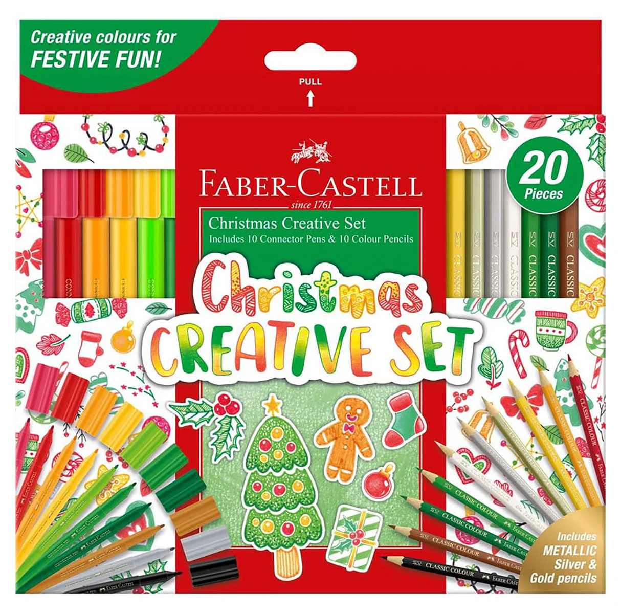 Faber Castell Christmas Creative Set, (Pack of 12) 1 Faber Castell Christmas Creative Set, (Pack of 12)