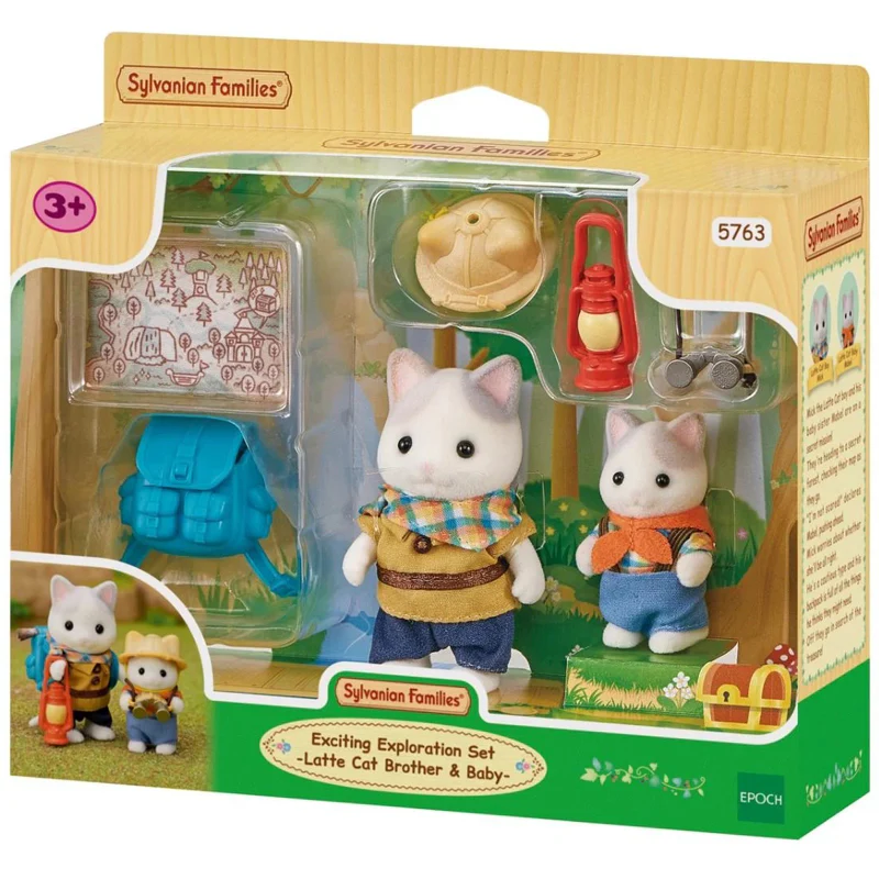 Sylvanian Families Exciting Exploration Set Latte Cat Brother & Baby 1 Sylvanian Families Exciting Exploration Set Latte Cat Brother & Baby