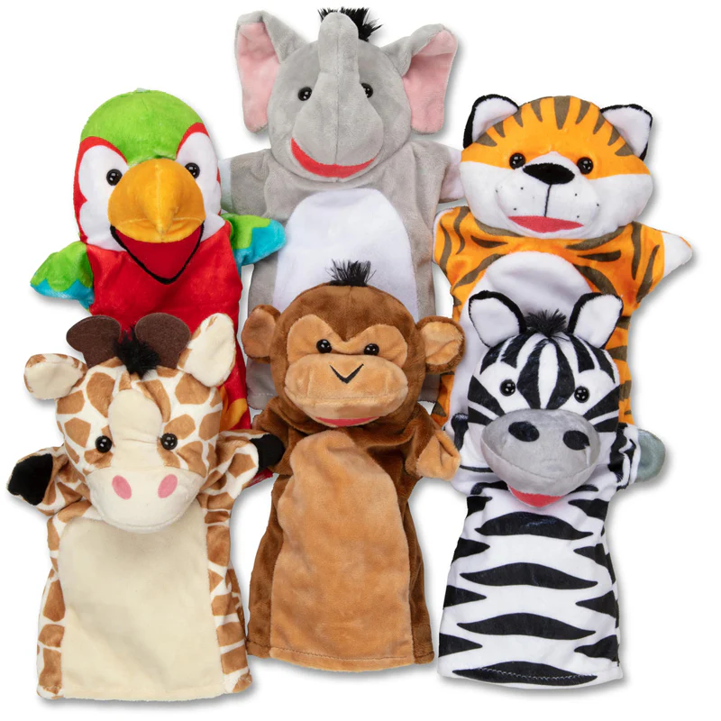 Melissa and Doug Safari Puppet Set 4 Melissa and Doug Safari Puppet Set