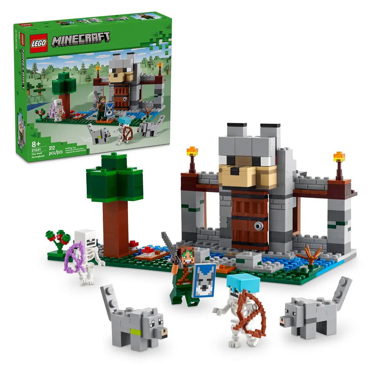 LEGO Minecraft The Wolf Stronghold 21261 1 LEGO Minecraft The Wolf Stronghold 21261