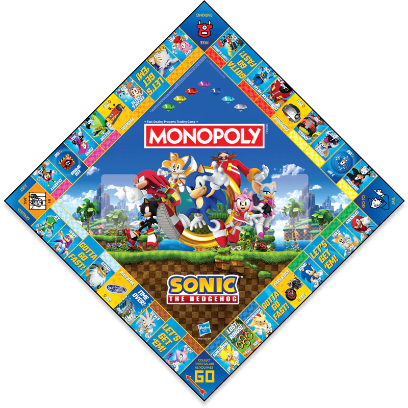 Monopoly Sonic the Hedgehog Board Game 11 Monopoly Sonic the Hedgehog Board Game