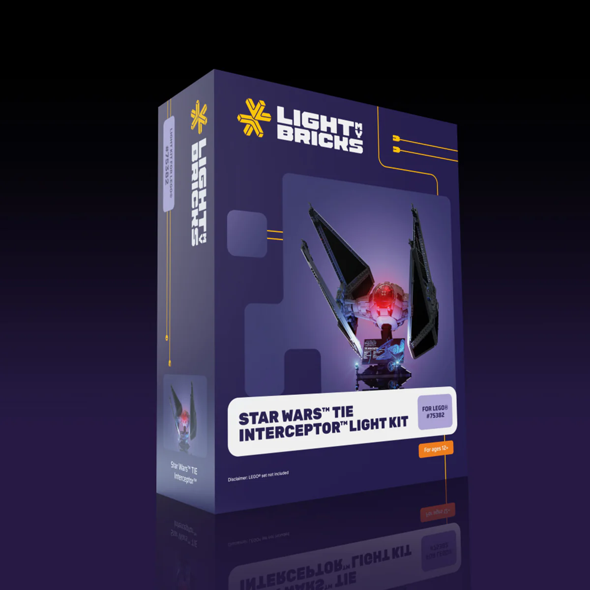 LMB 2.0 Light Kit For LEGO Star Wars TIE Interceptor #75382 1 LMB 2.0 Light Kit For LEGO Star Wars TIE Interceptor #75382