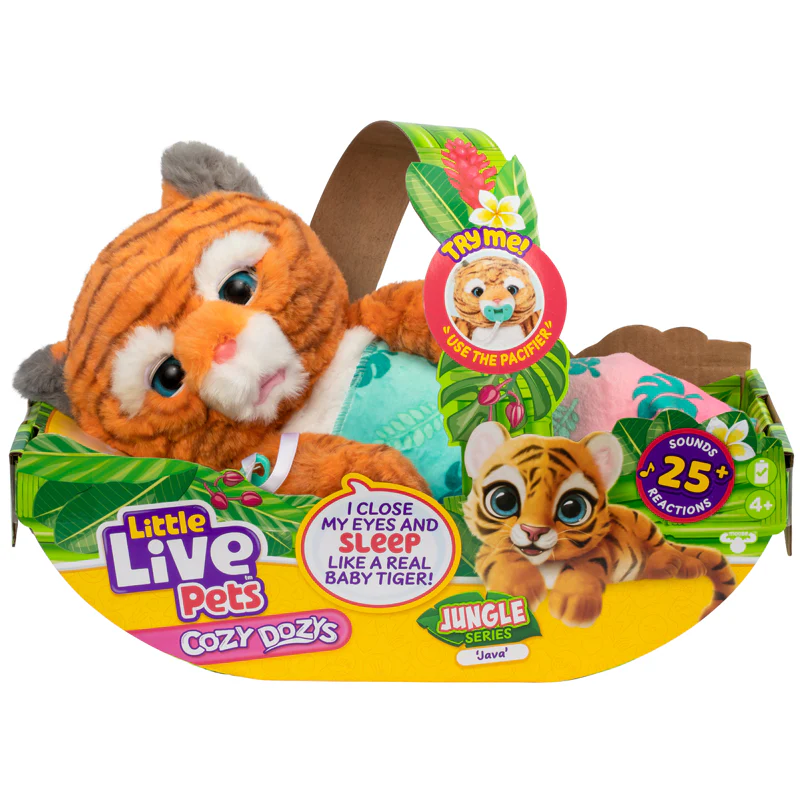Little Live Pets Cozy Dozys Jungle Series Java The Tiger 5 Little Live Pets Cozy Dozys Jungle Series Java The Tiger