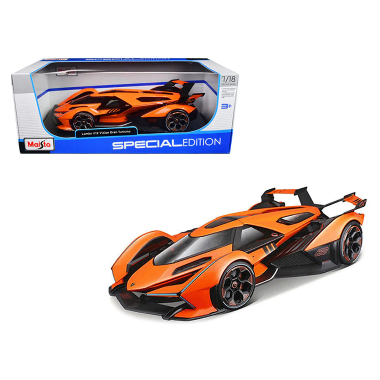 Maisto 1:18 Lamborghini V-12 Vision Gran Turismo - Orange 4 Maisto 1:18 Lamborghini V-12 Vision Gran Turismo - Orange