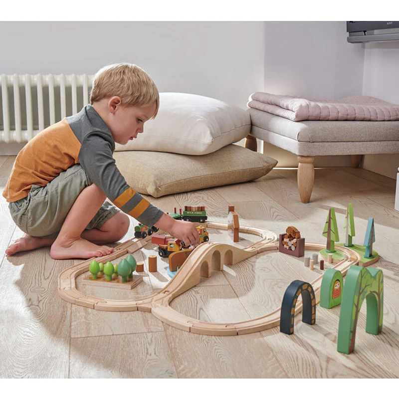Tender Leaf Toys Wild Pines Train Set 8 Tender Leaf Toys Wild Pines Train Set