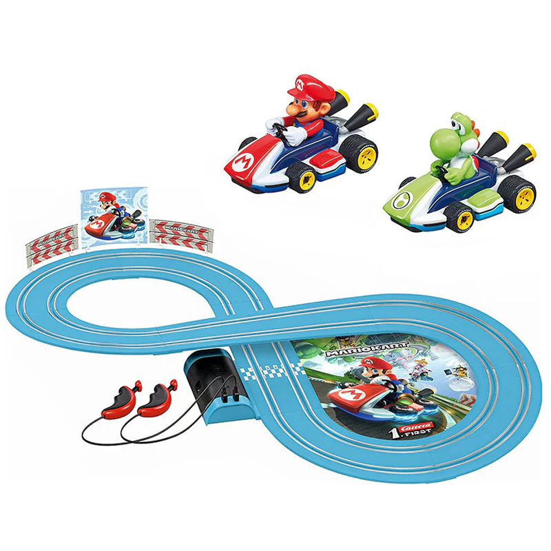 Carrera First Yoshi/Mario Kart Racing Slot Cars 2.4m Track Set 5 Carrera First Yoshi/Mario Kart Racing Slot Cars 2.4m Track Set