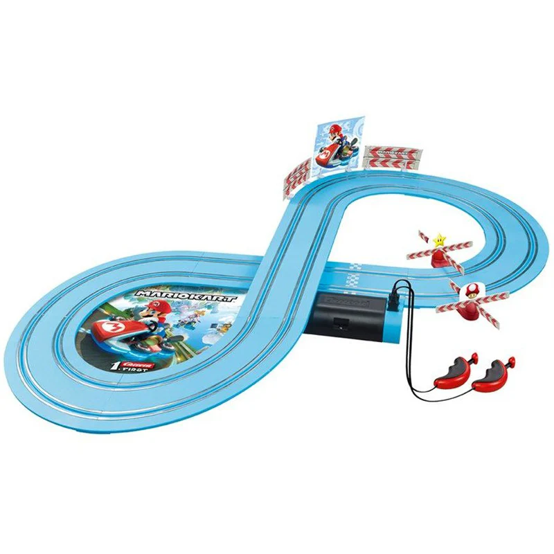 Carrera First Yoshi/Mario Kart Racing Slot Cars 2.4m Track Set 6 Carrera First Yoshi/Mario Kart Racing Slot Cars 2.4m Track Set