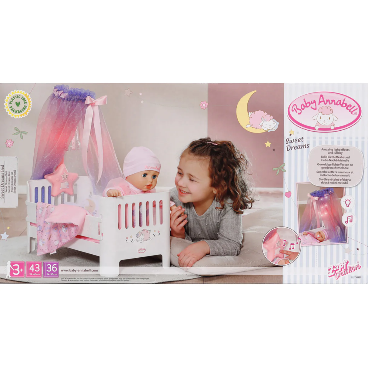 Baby Annabell Sweet Dreams Bed 7 Baby Annabell Sweet Dreams Bed