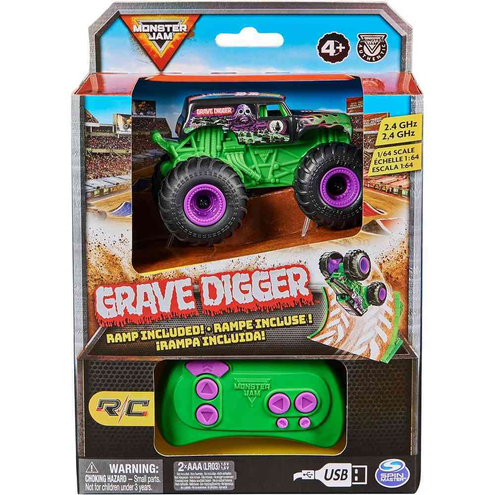 Monster Jam 1:64 Remote Control Grave Digger 8 Monster Jam 1:64 Remote Control Grave Digger