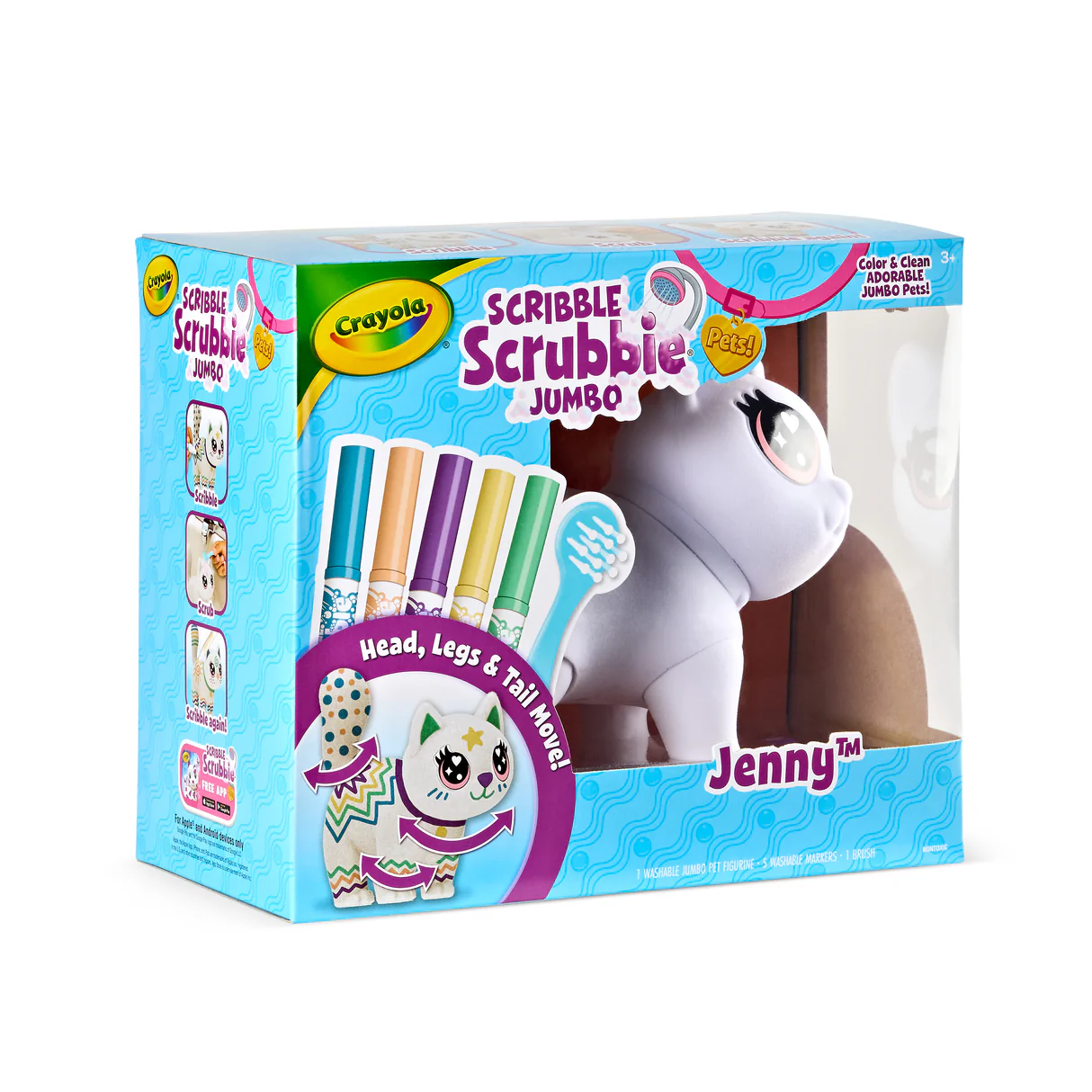 Crayola Scribble Scrubbie Jumbo Pet - Jenny 7 Crayola Scribble Scrubbie Jumbo Pet - Jenny