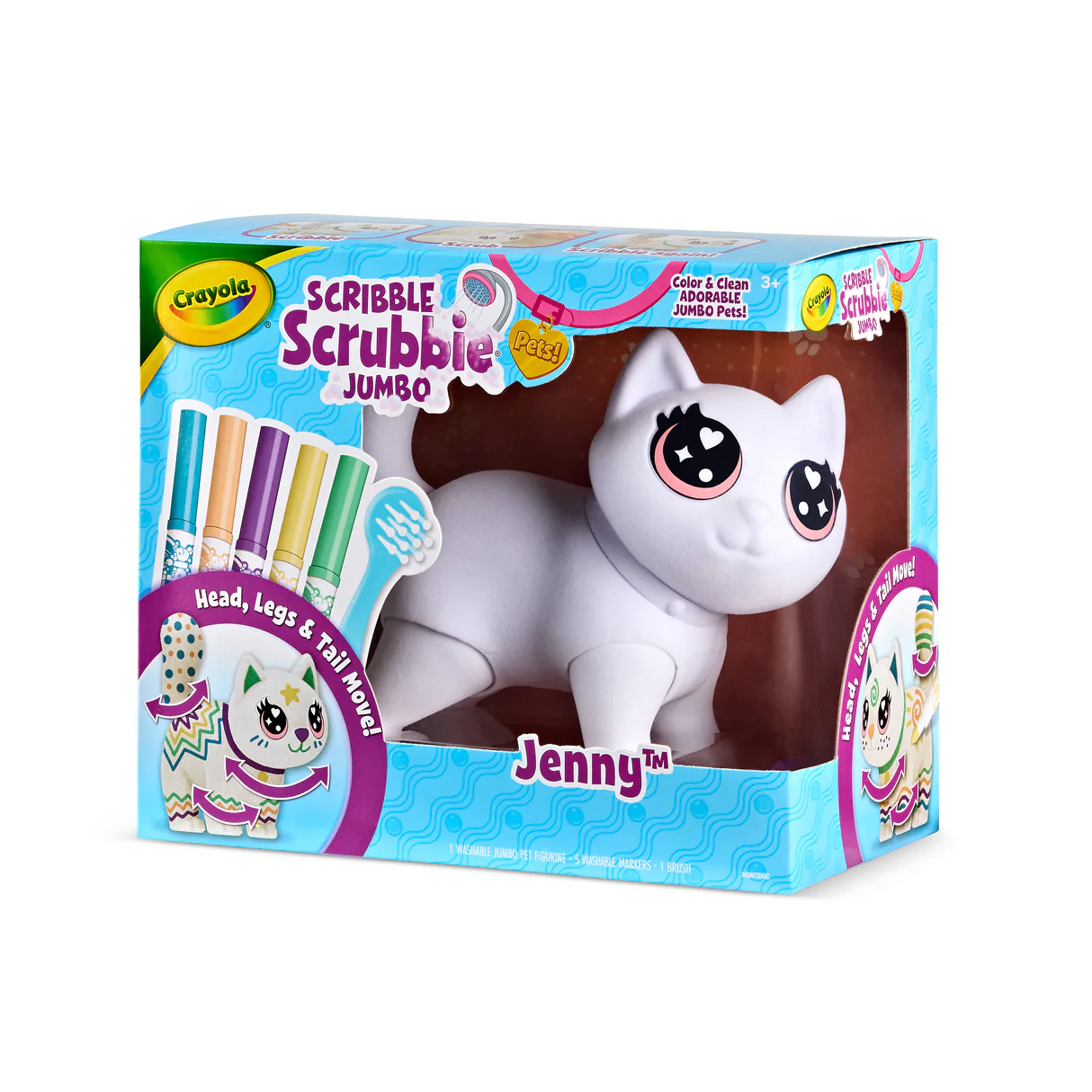 Crayola Scribble Scrubbie Jumbo Pet - Jenny 8 Crayola Scribble Scrubbie Jumbo Pet - Jenny