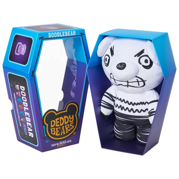 Deddy Bears Doodlebear Series 3 Plush in Large Coffin 7 Deddy Bears Doodlebear Series 3 Plush in Large Coffin