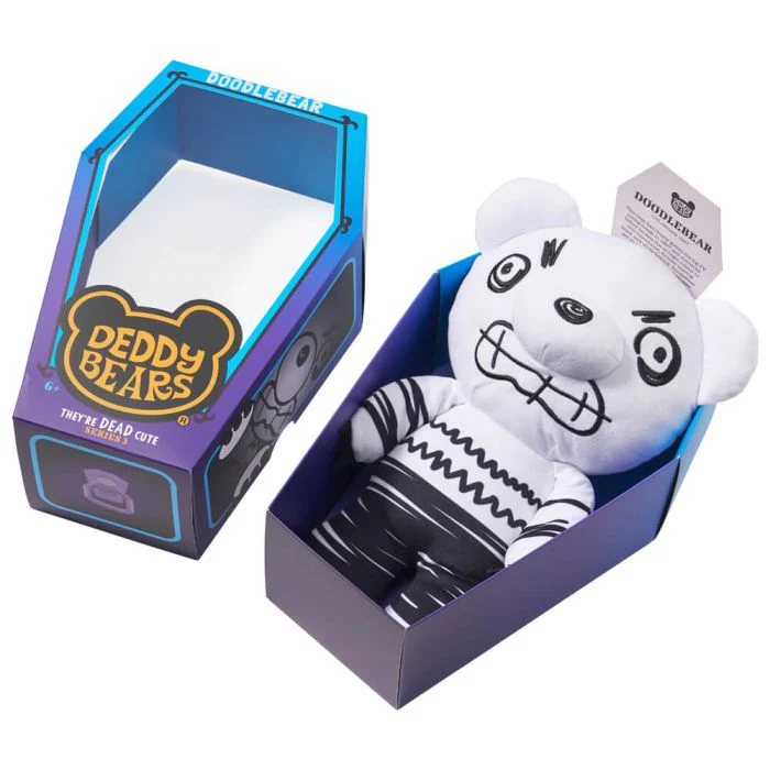 Deddy Bears Doodlebear Series 3 Plush in Large Coffin 8 Deddy Bears Doodlebear Series 3 Plush in Large Coffin