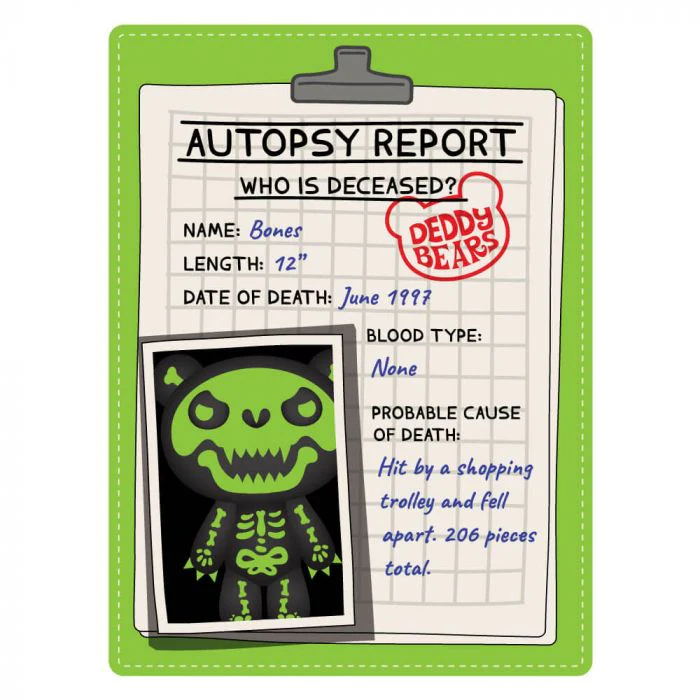 Deddy Bears Bones Series 1 Plush in Bag 13 Deddy Bears Bones Series 1 Plush in Bag