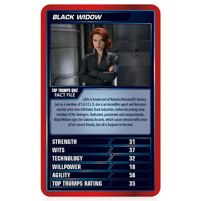 Top Trumps Marvel Cinematic Universe Vol. 1 Card Game 8 Top Trumps Marvel Cinematic Universe Vol. 1 Card Game