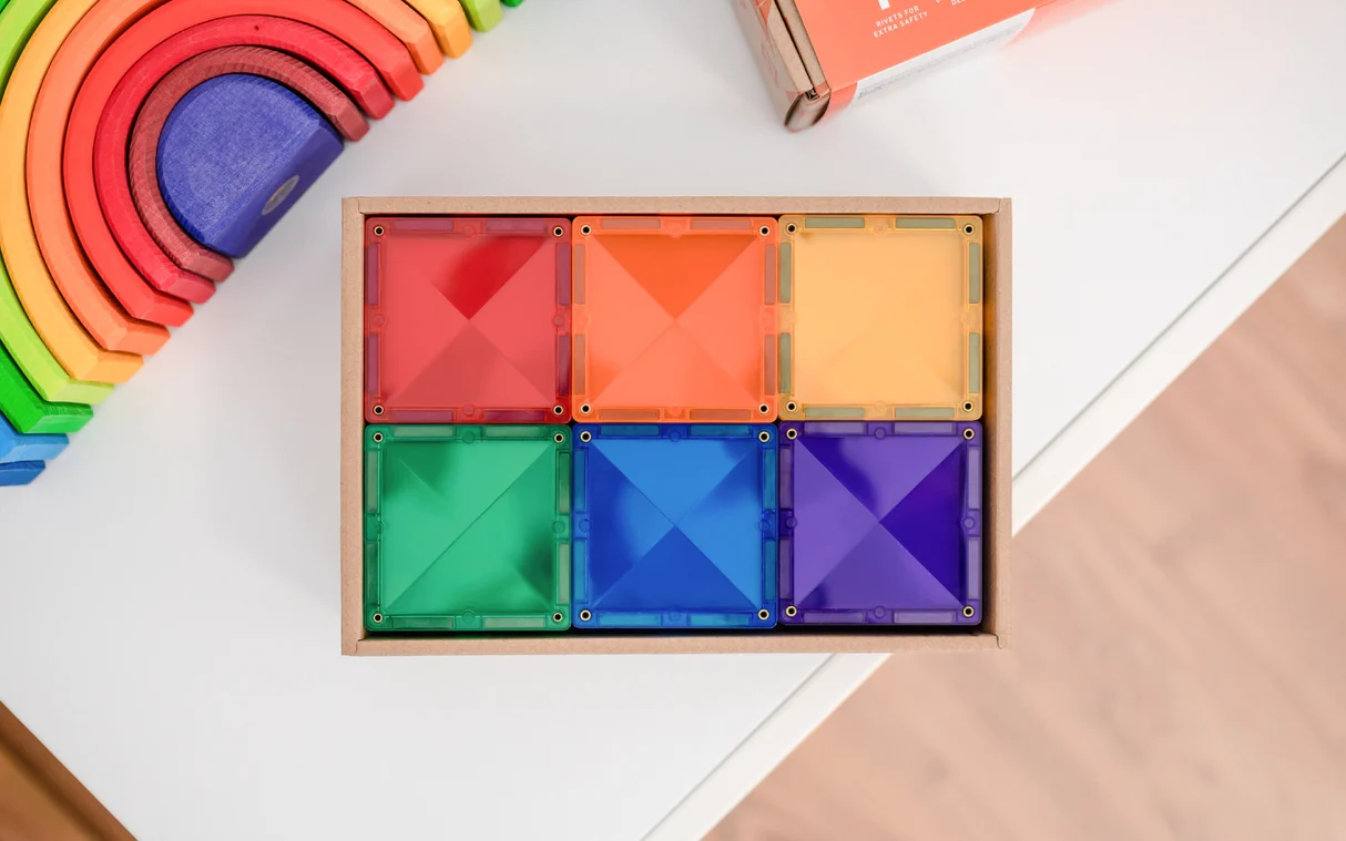Connetix Rainbow Square Pack 42 pc 15 Connetix Rainbow Square Pack 42 pc
