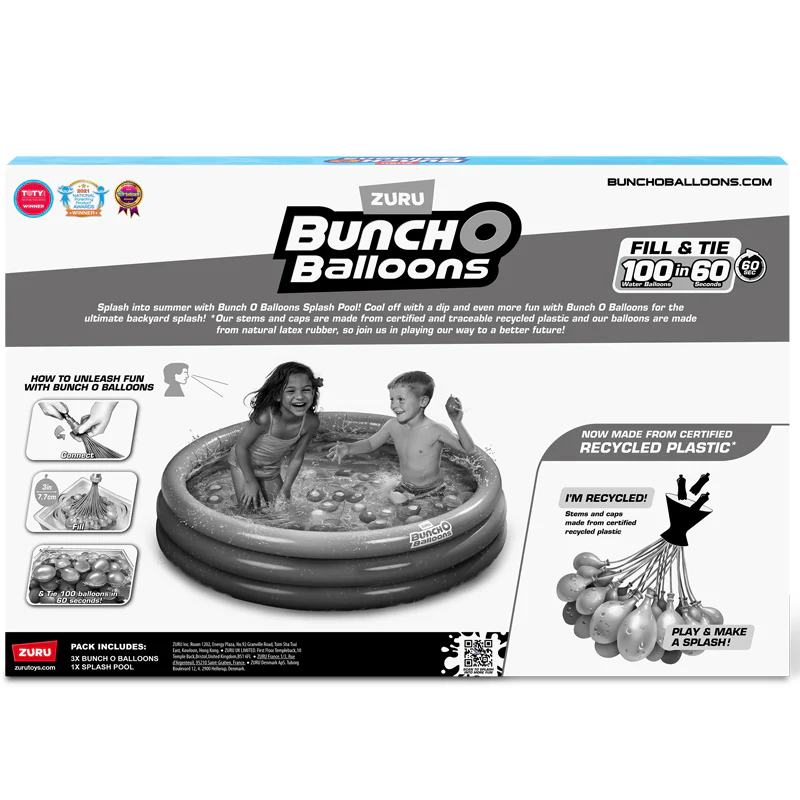 Zuru Bunch O Balloons Splash Pool with 100 Water Balloons 8 Zuru Bunch O Balloons Splash Pool with 100 Water Balloons