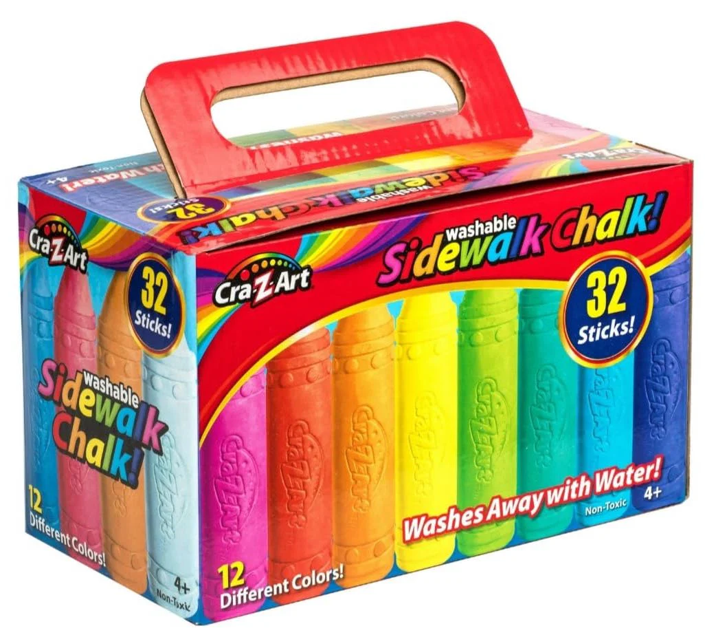 CRA-Z-ART Stationery Sidewalk Chalk 32 Pack