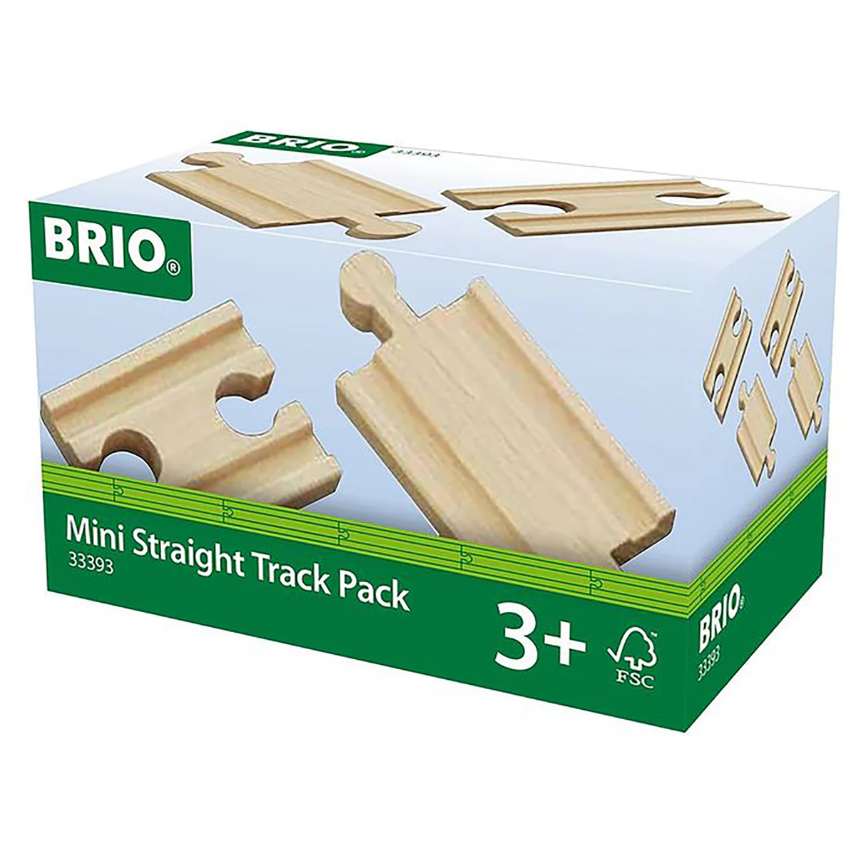 BRIO 33393 Mini Straight Track Pack