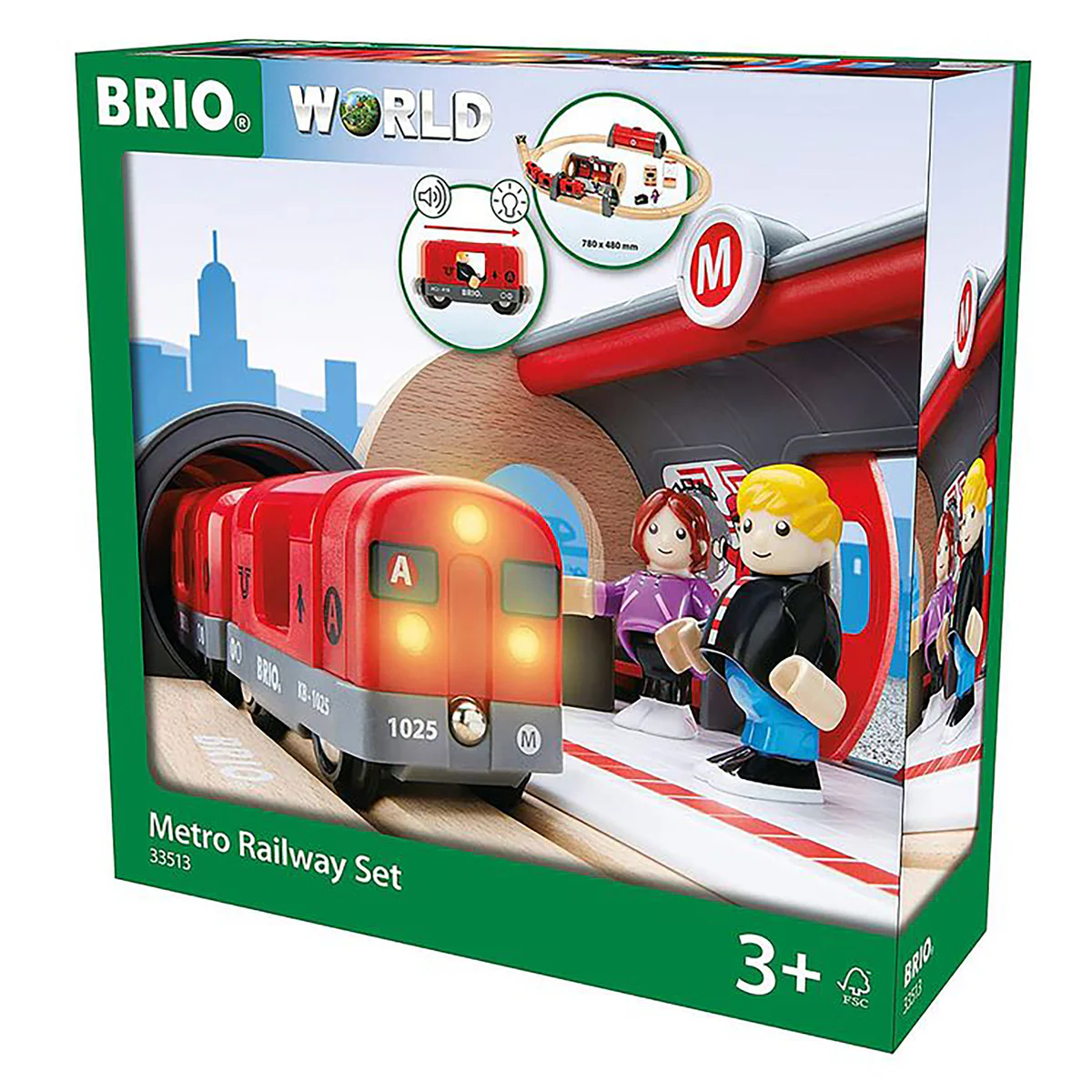 BRIO 33513 Metro Railway Set 1 BRIO 33513 Metro Railway Set