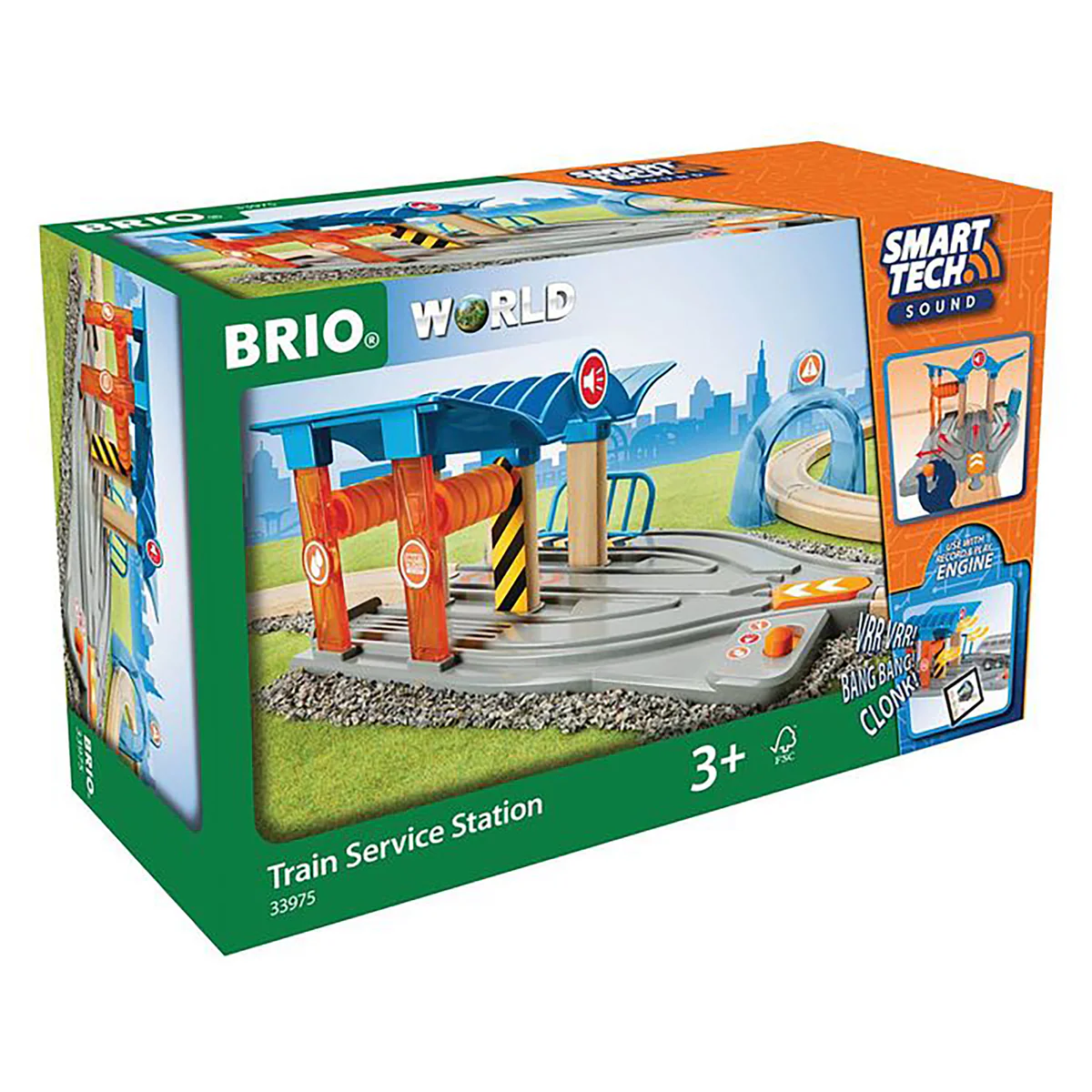 BRIO Smart Tech Sound - Train Service Station (Pack of 2)