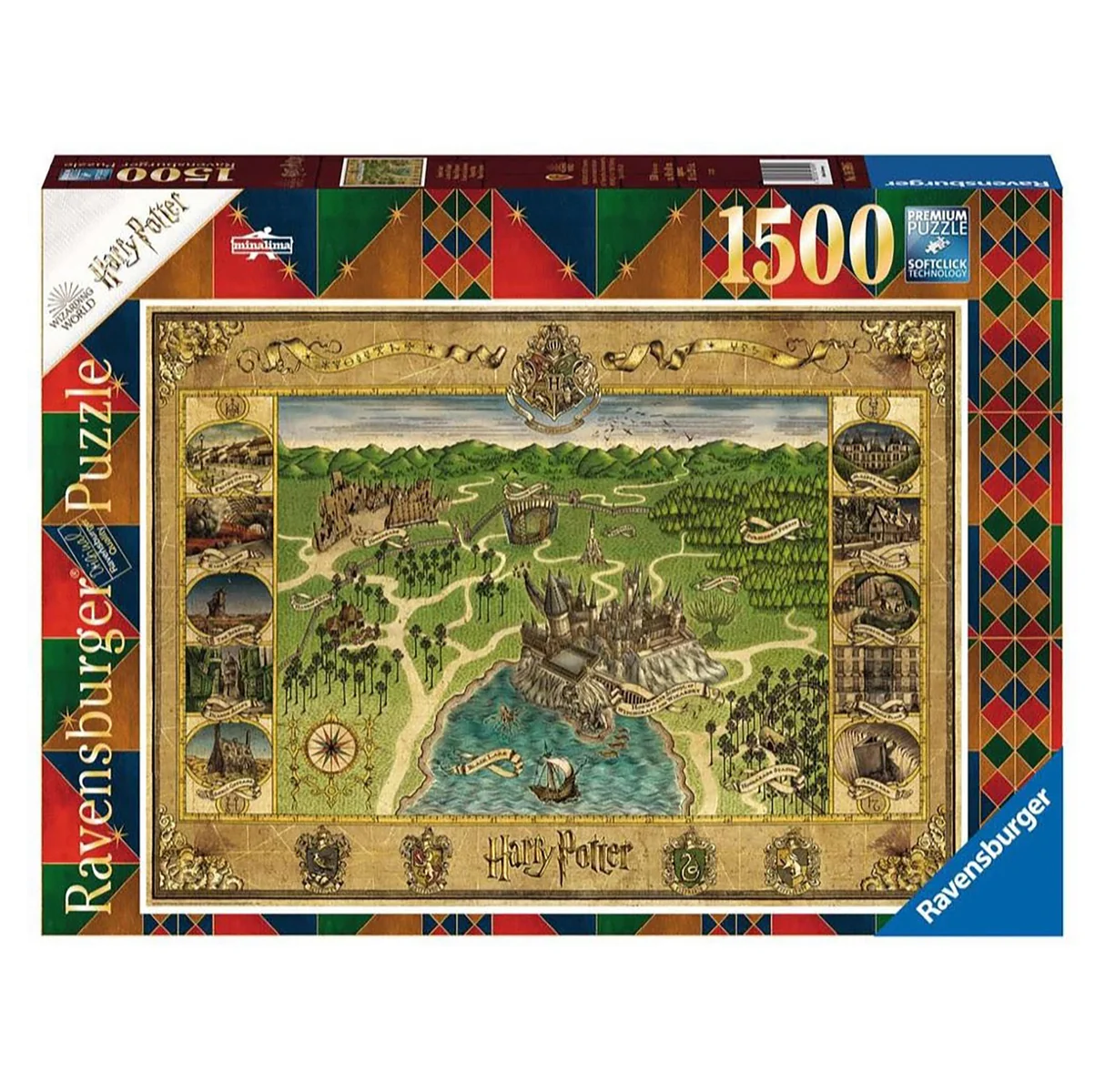 Ravensburger Harry Potter Hogwarts Map Jigsaw Puzzle (1500 pieces)