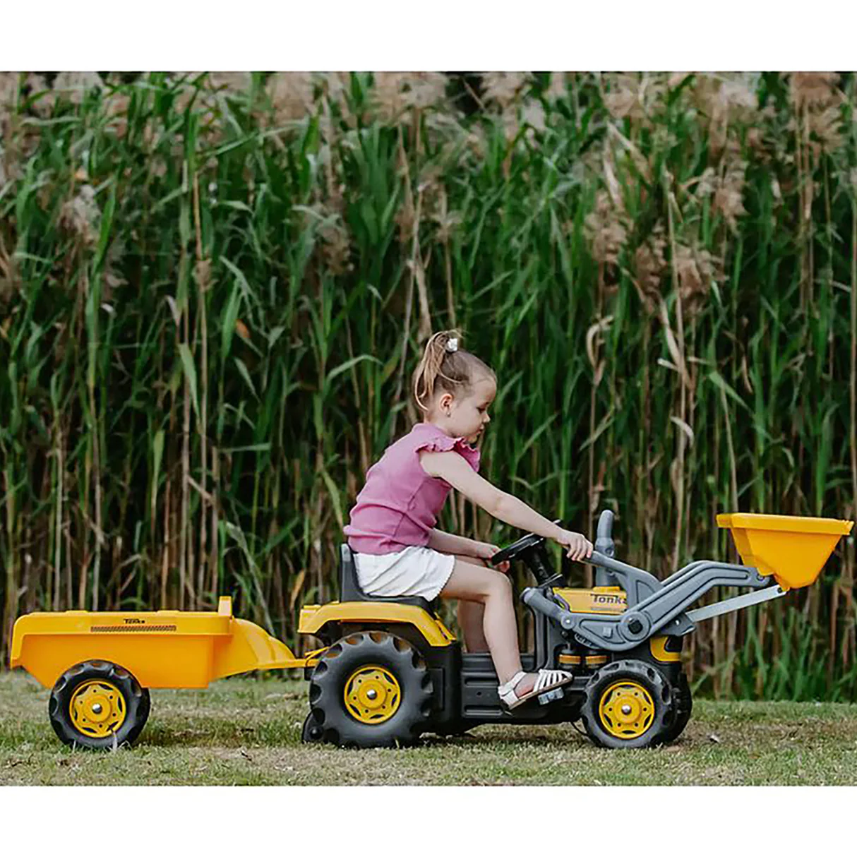 Tonka Kids Ride On Pedal Digger Excavator with Trailer 12 Tonka Kids Ride On Pedal Digger Excavator with Trailer