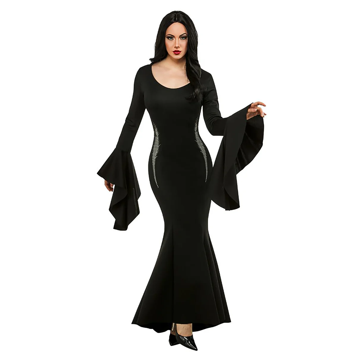 Rubies Morticia Deluxe Adult Costume (Wednesday), Black (Small) 7 Rubies Morticia Deluxe Adult Costume (Wednesday), Black (Small)
