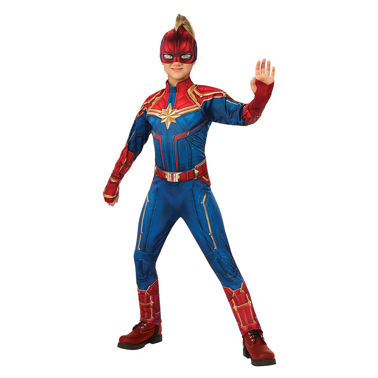Rubies Captain Marvel Deluxe Hero Suit (6-8 Years) 8 Rubies Captain Marvel Deluxe Hero Suit (6-8 Years)
