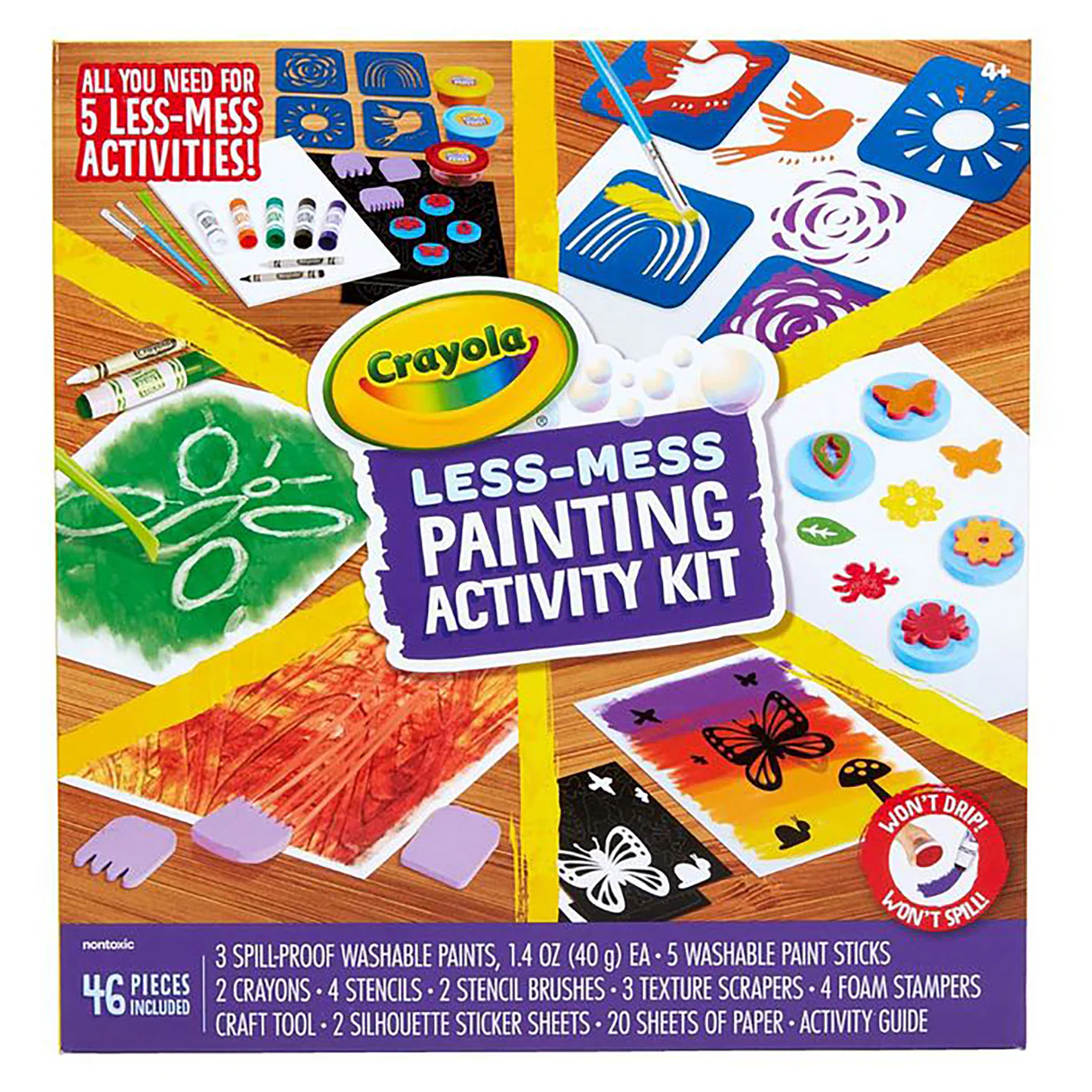 Crayola Less Mess Painting Activity Kit 7 Crayola Less Mess Painting Activity Kit