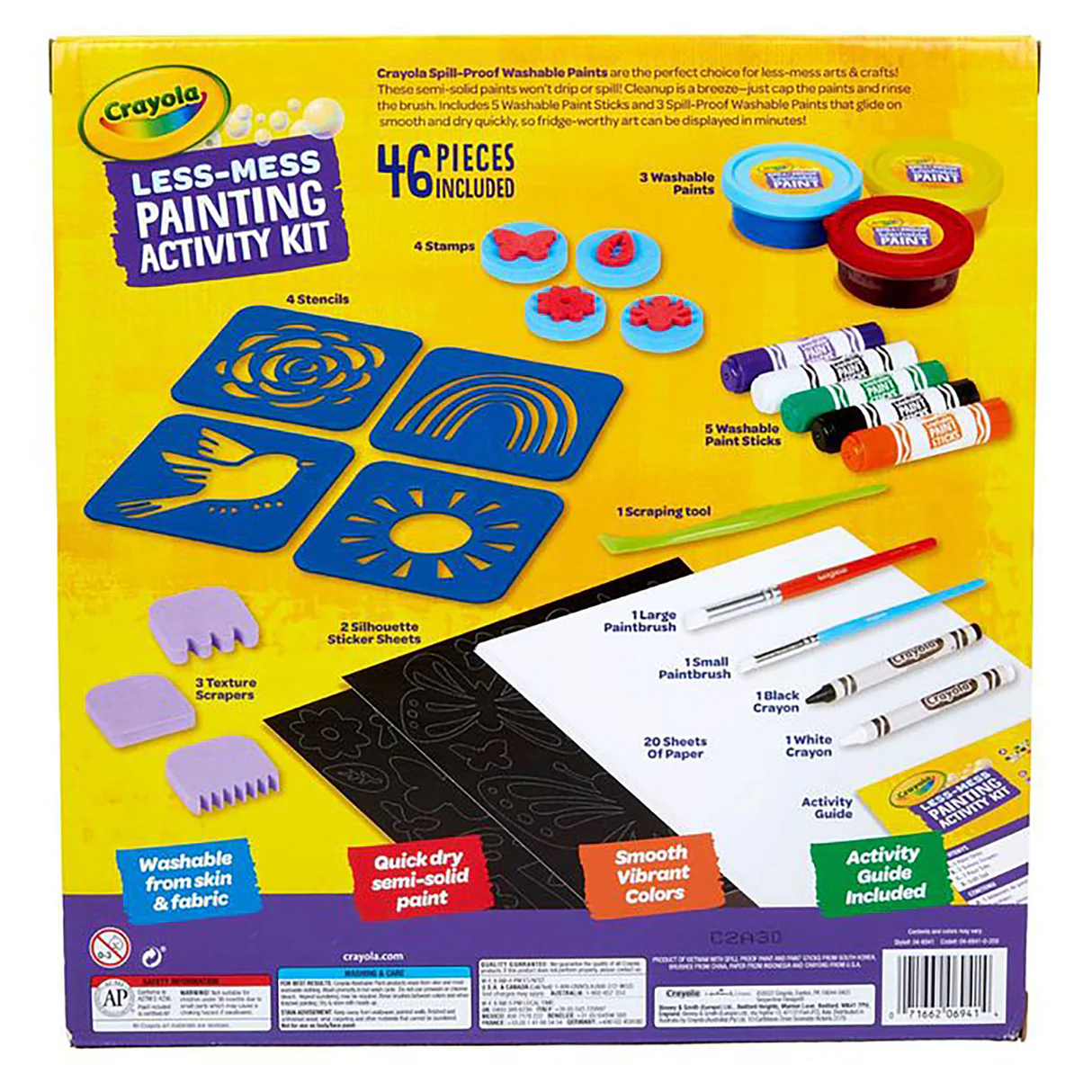 Crayola Less Mess Painting Activity Kit 8 Crayola Less Mess Painting Activity Kit